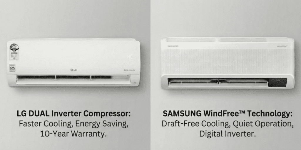 Lg Vs Samsung AC